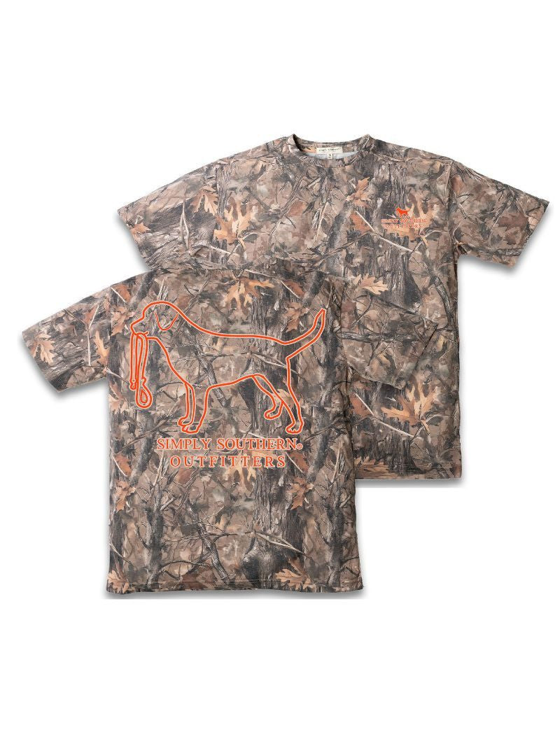 Simply Southern Camo Dog Logo Tshirt