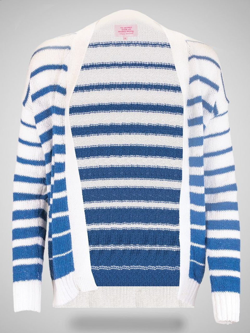 Simply Southern Cardigan blue stripe