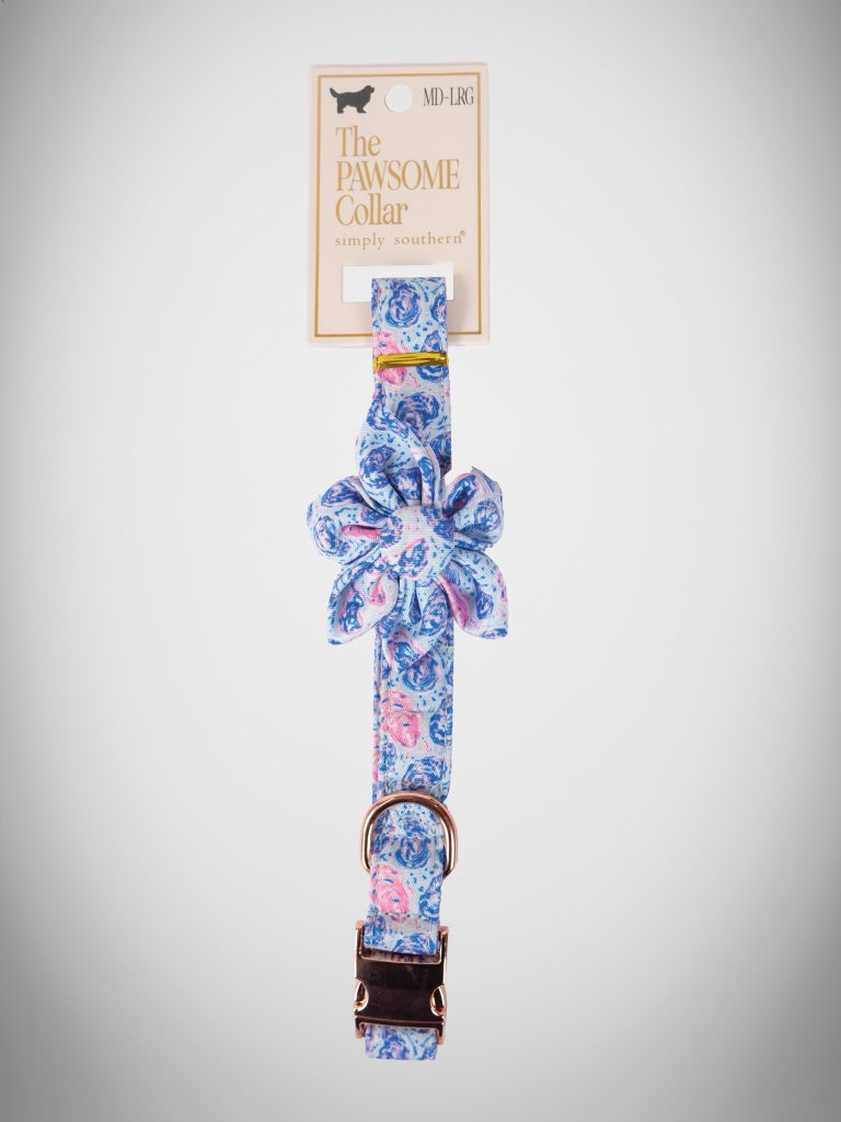 SIMPLY SOUTHERN LARGE DOG COLLAR OYSTER