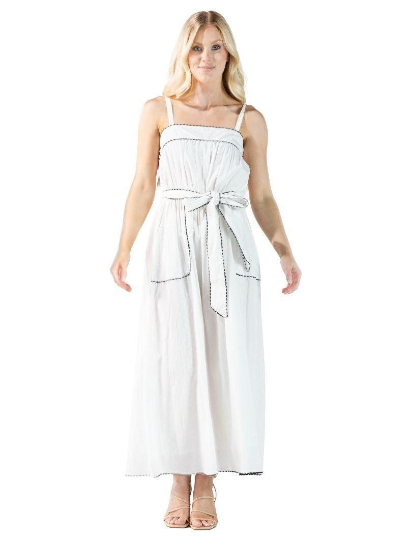 Simply Southern White with Black detailing Dress