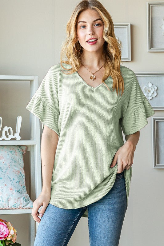 Ribbed Solid Top