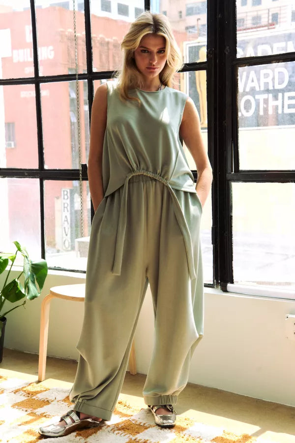 Cute Loungewear Set with Tank and Harem Pant