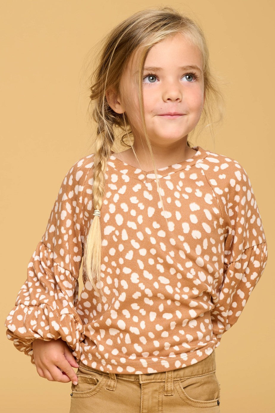 Floral Dot Long Sleeve Top
