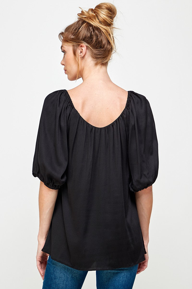 Open Neck Blouse