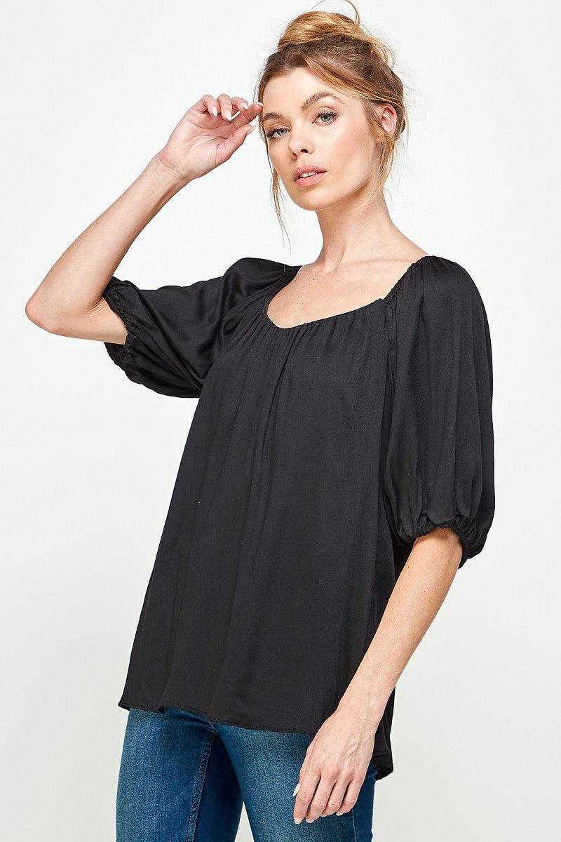 Open Neck Blouse