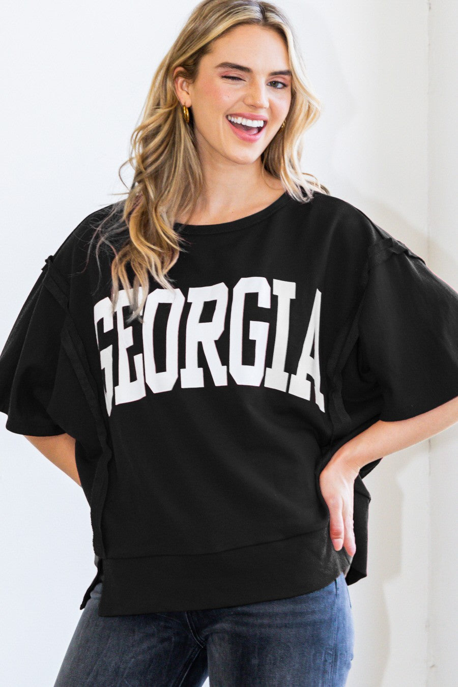 Georgia Terry Pullover Tshirt