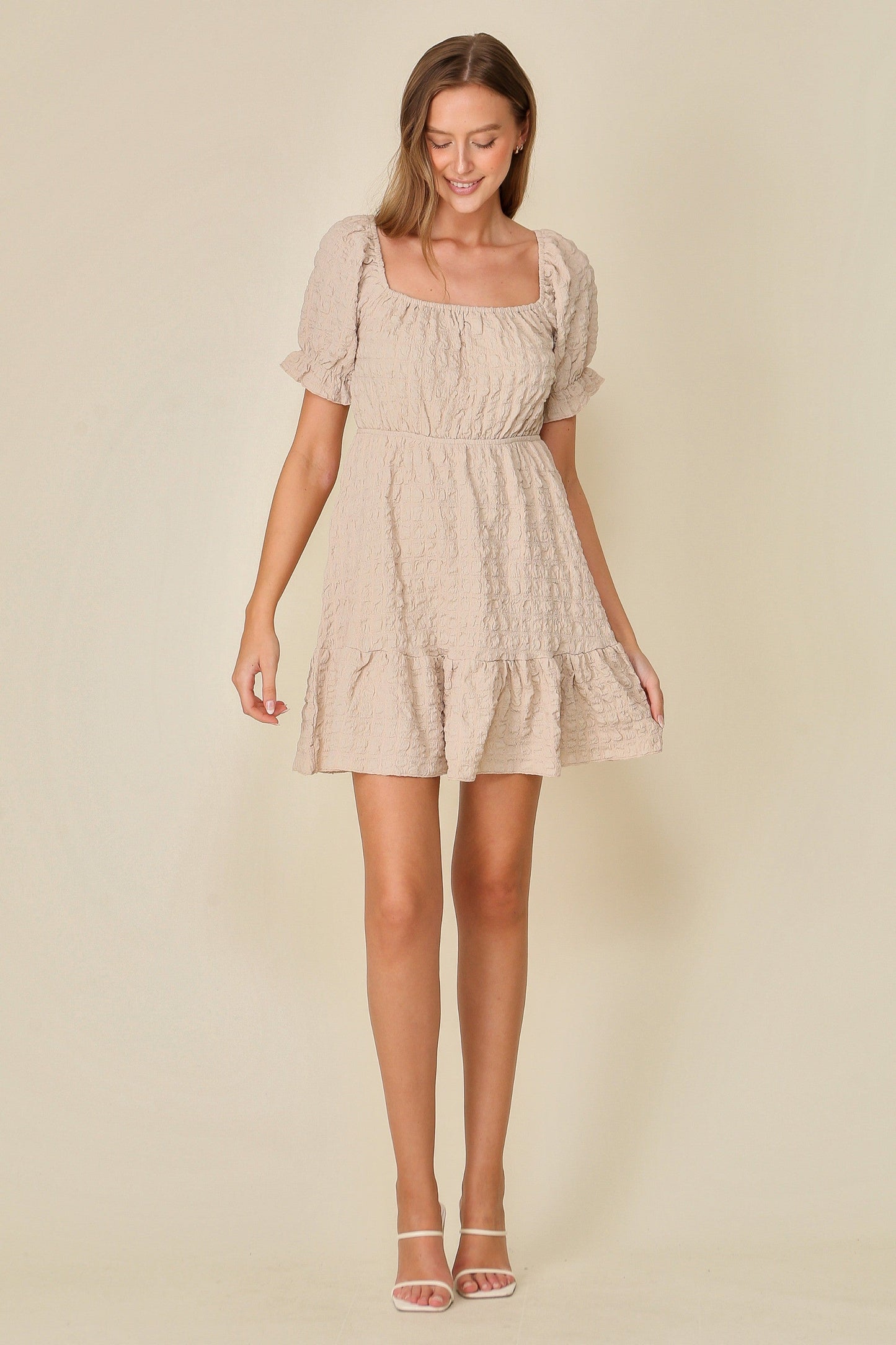 Square Neck Baby Doll Dress