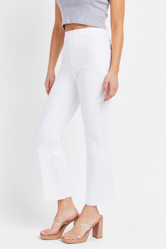 Cello Pull On High Rise Jean Flare Hem