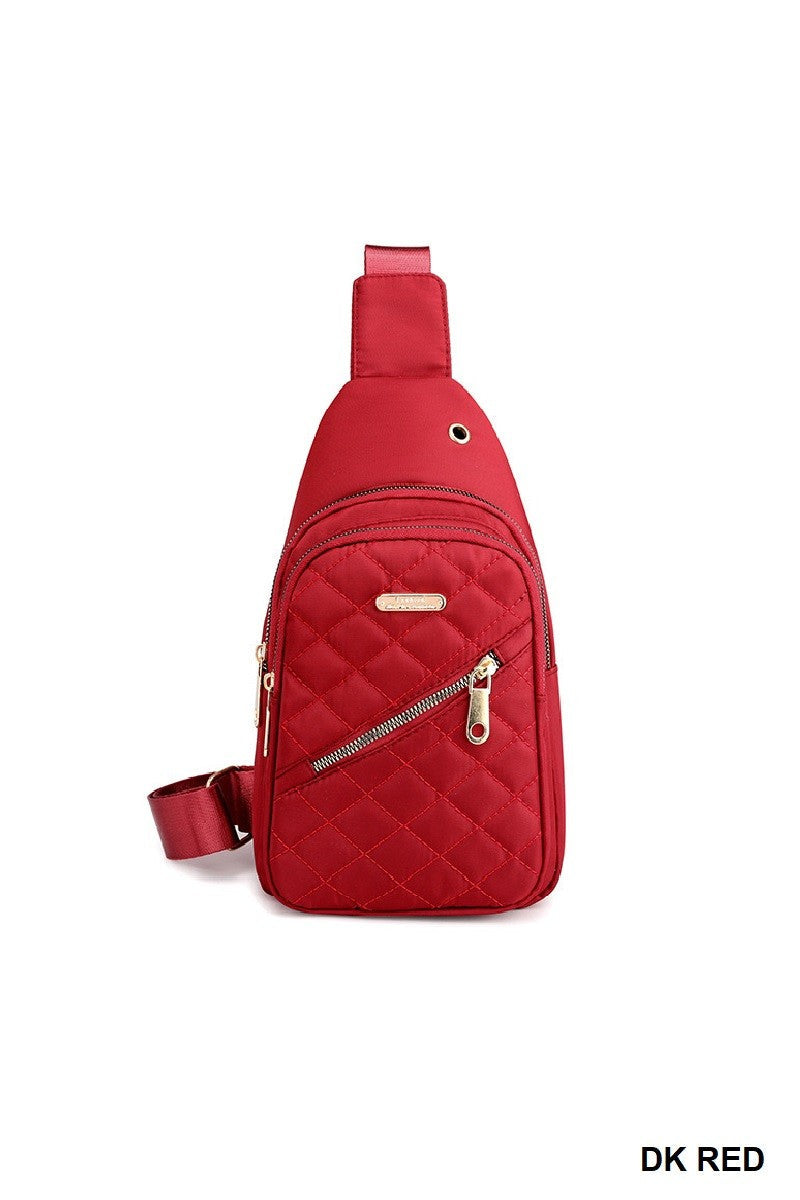 Quilted Crossbody Sling Bag