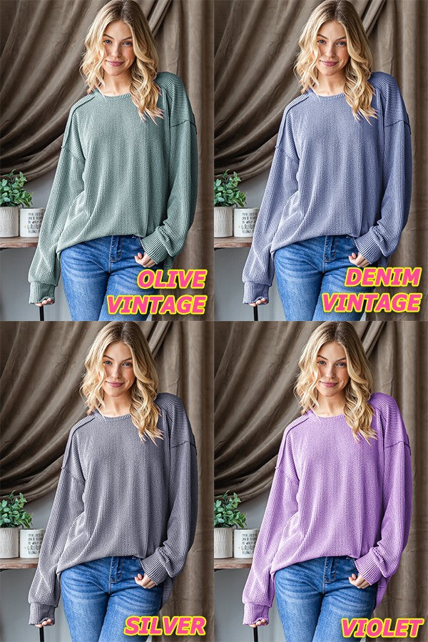 Urban Ribbed Long Sleeve Top