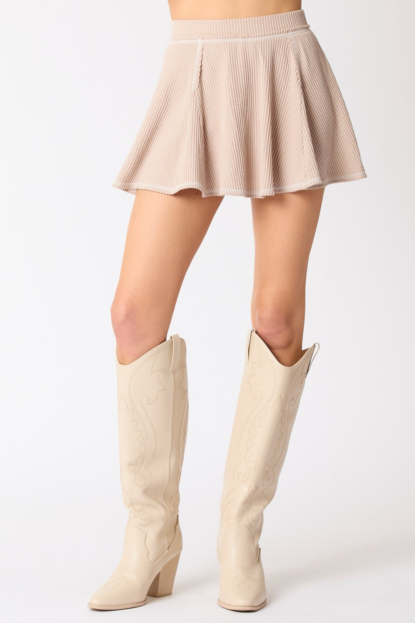 Urban Rib Reversed Stitch Skort