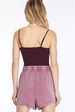 Washed Woven Short with Pockets