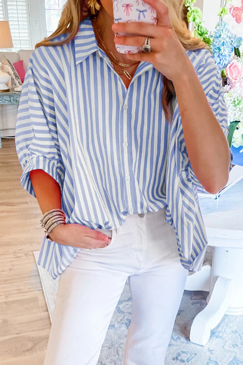 Striped Button Up Shirt