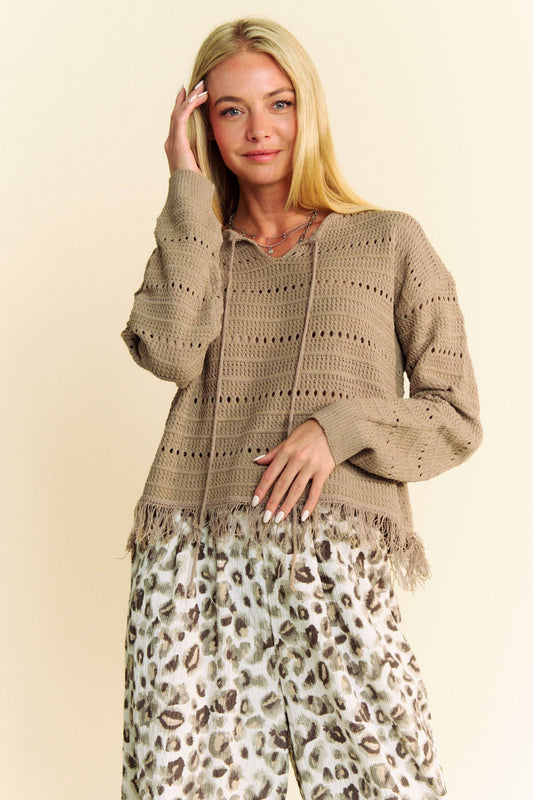 Fringe Hem Sweater