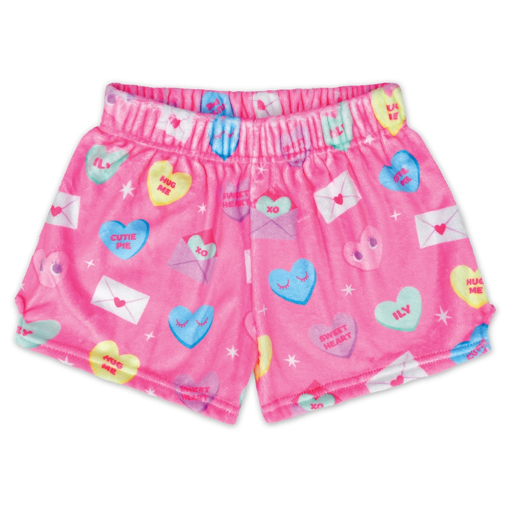 Kids Plush Graphic Shorts