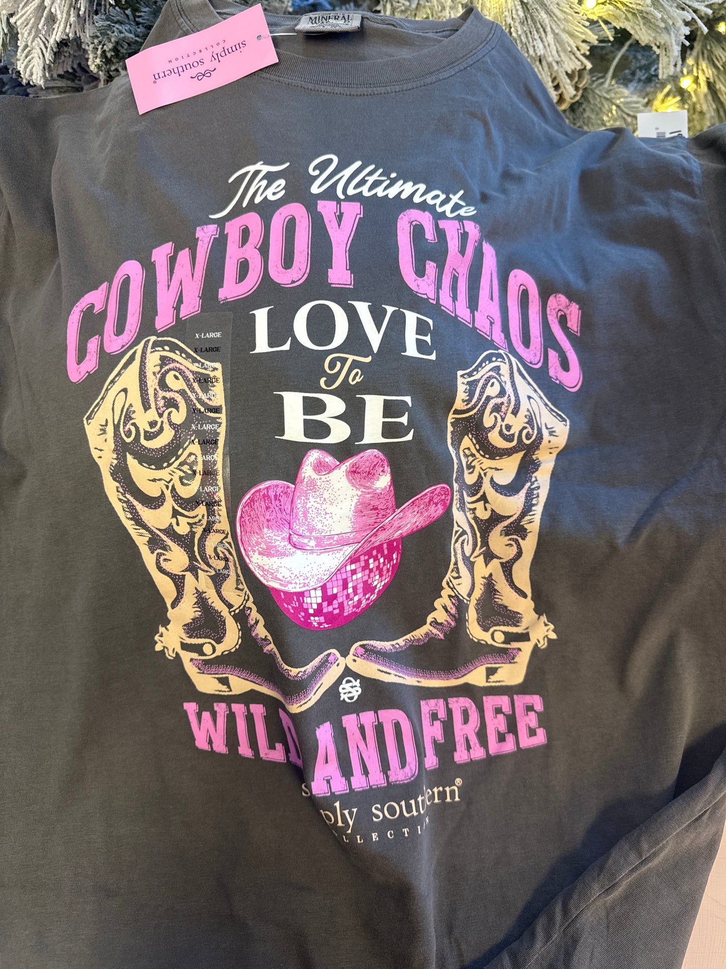 Simply Southern Mineral Wash Chaos Tshirt