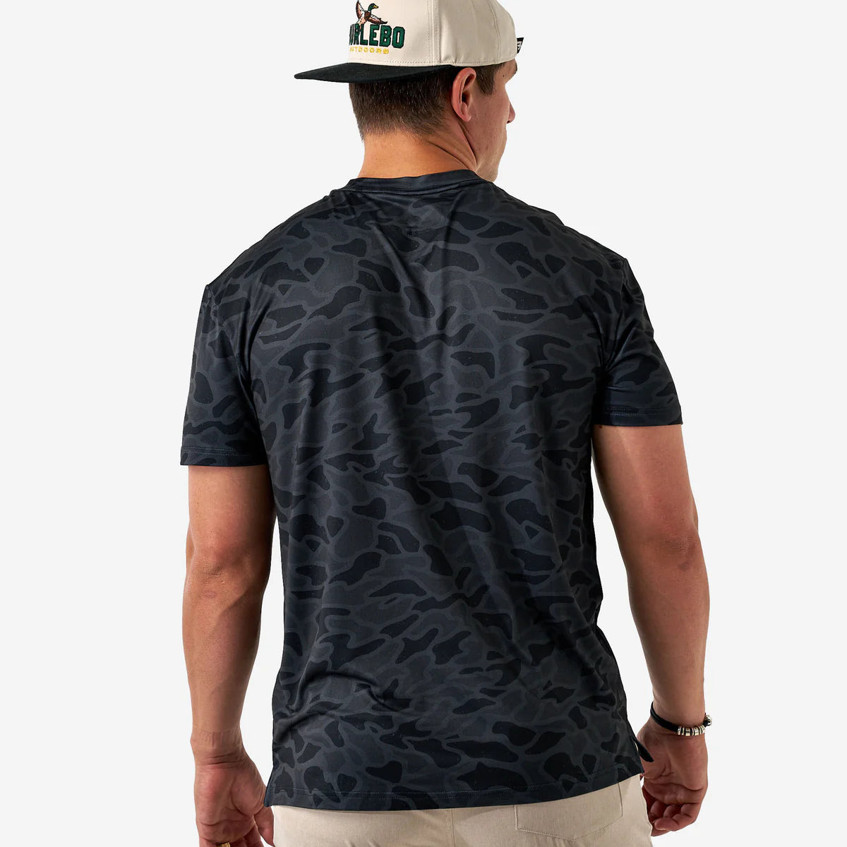 Mens Burlebo Black Camo Tee