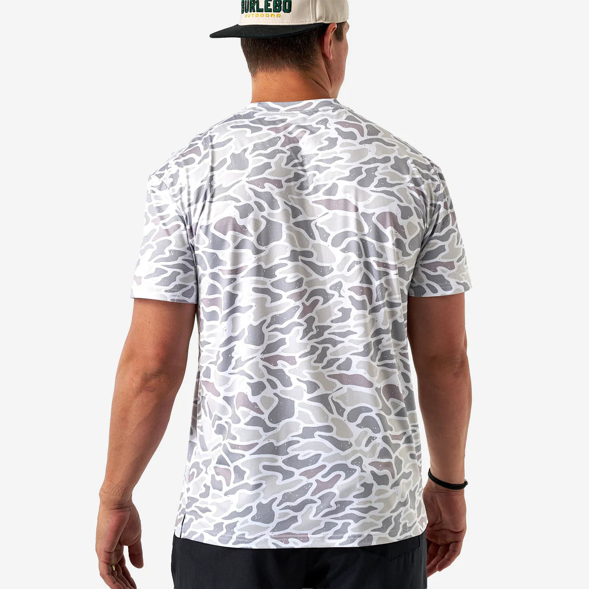Mens Burlebo white Camo Tee