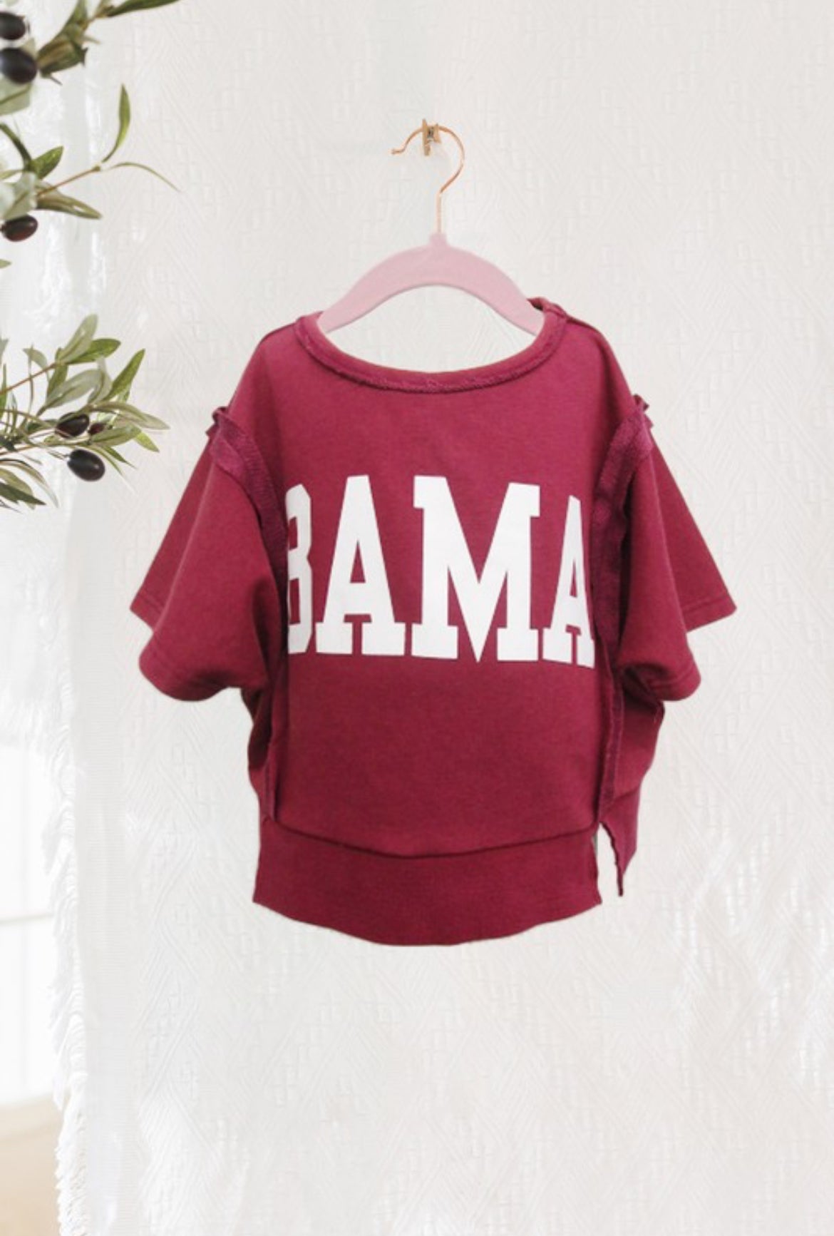 Kids Game Day Bama Washed Knit Top