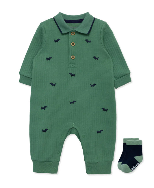Puppies Coverall Set with Socks