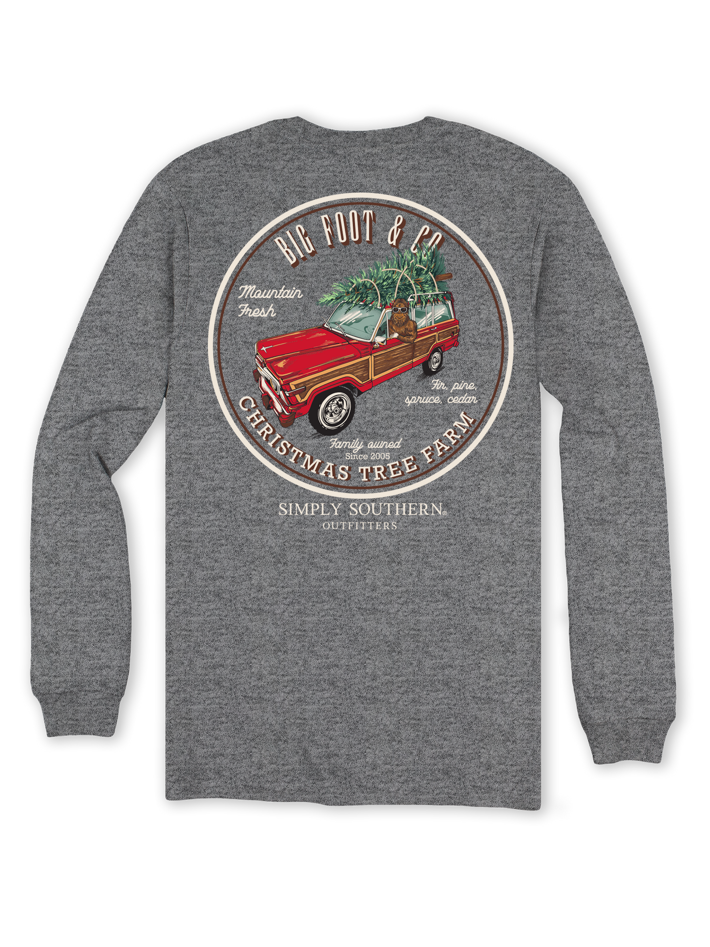 Simply Southern Christmas Tree Farm Long Sleeve T-Shirt