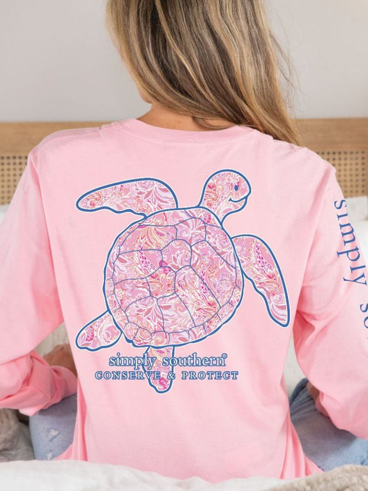 Simply Southern Turtle Tracking Long Sleeve T-Shirt