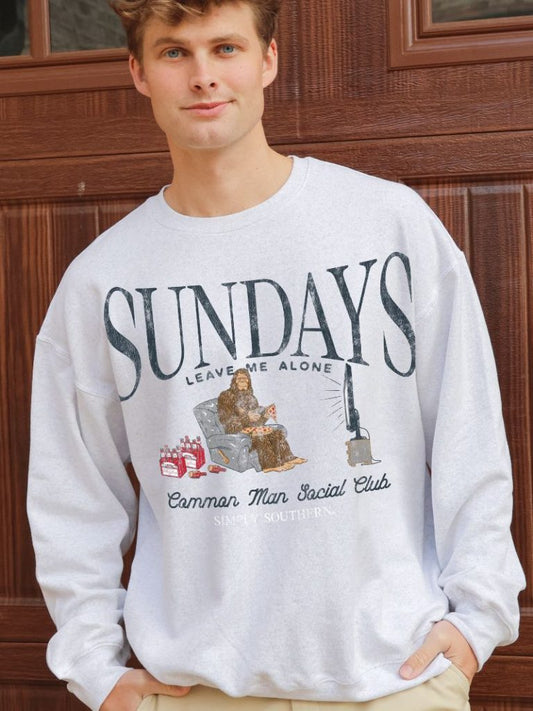 Simply Southern Common Man Social Club Crewneck Sweatshirt