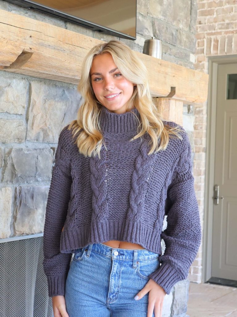 Simply Southern Soft Braided Sweater