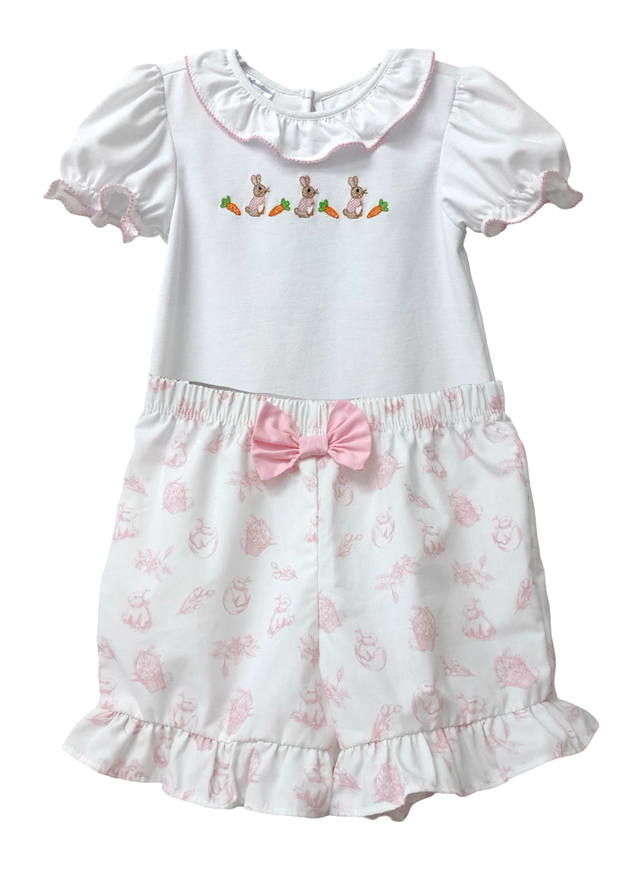 Smocked Peter Rabbit Ruffle Short Set