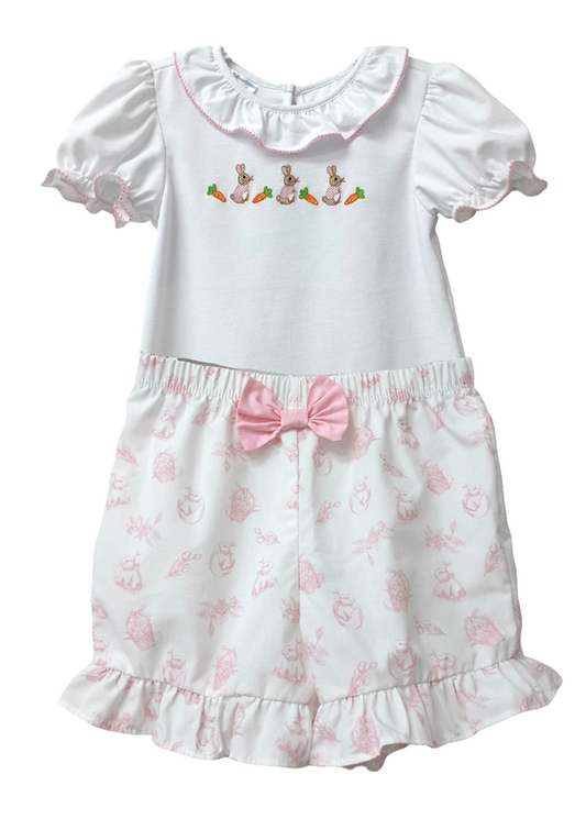Smocked Peter Rabbit Ruffle Short Set