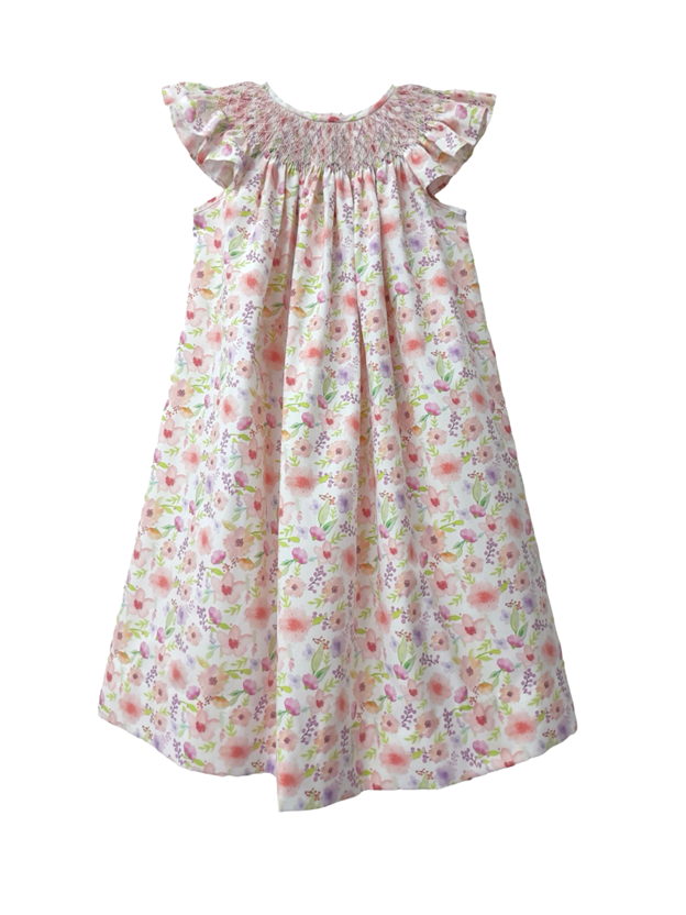 Flock Smock Floral Dress