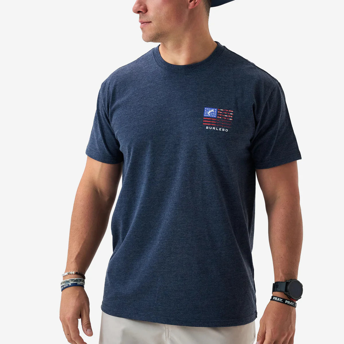 Mens Burlebo Fishing USA Tee