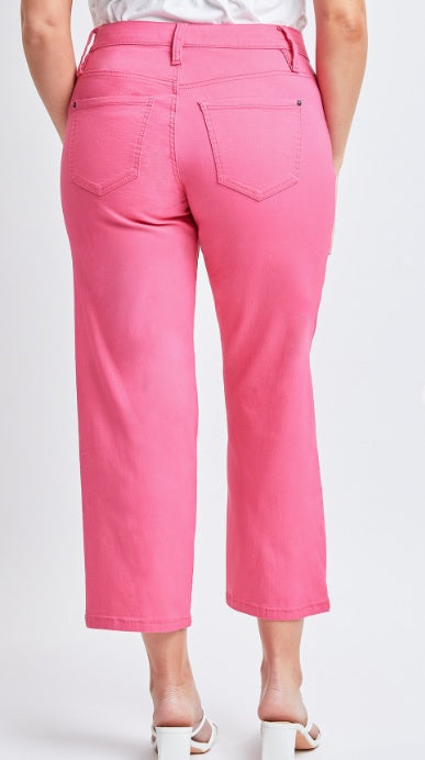 Coral Missy Mid-Rise Hyperstretch Wide Leg