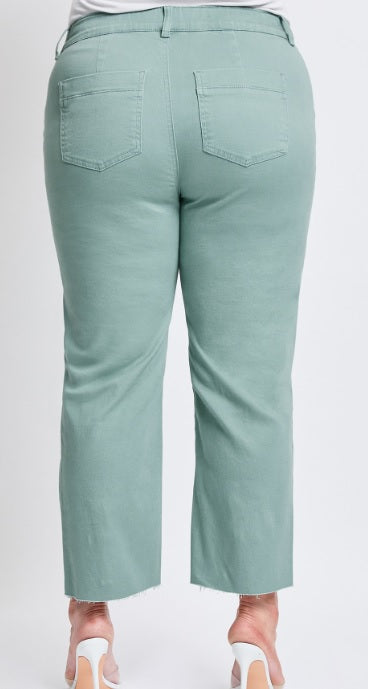 Evergreen Plus High-Rise Cropped Wide Leg Trouser