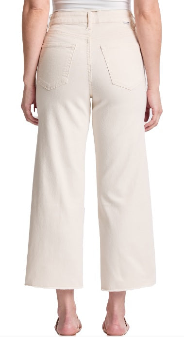 Latte Chloe Cropped Wide Leg Jeans