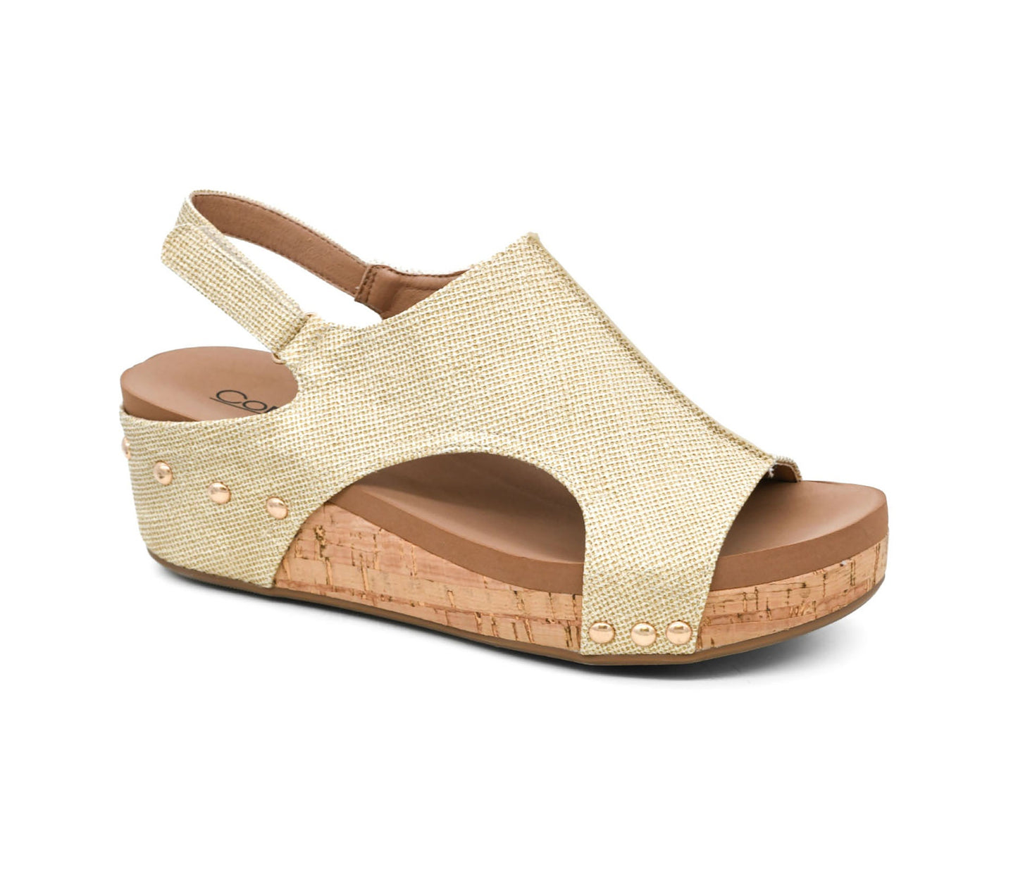 Gold Wedge Sandals