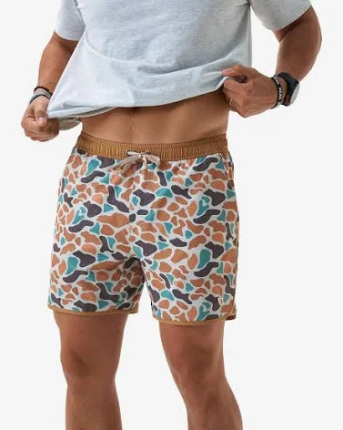Burlebo Bayside Camo Swim Trunks