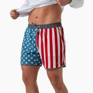 Burlebo Throwback USA Swim Trunks