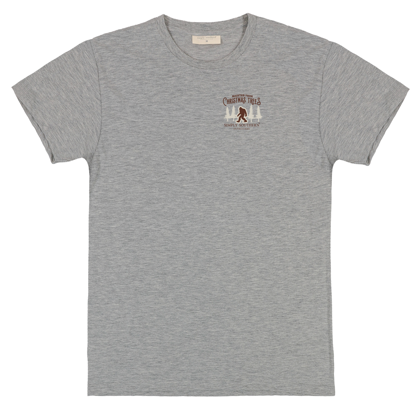 Simply Southern Sasquatch Christmas Tree Short Sleeve Tshirt