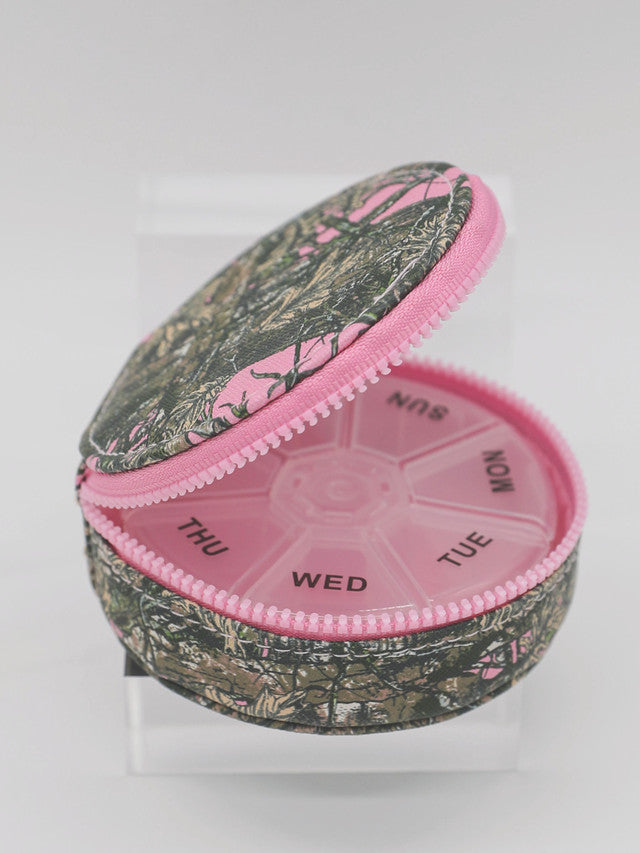 SIMPLY SOUTHERN PILL ORGANIZER PINK CAMO
