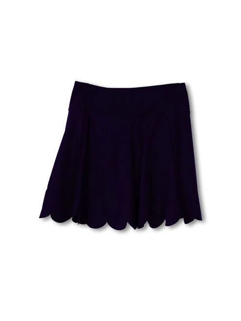Scalloped Athletic Skirt