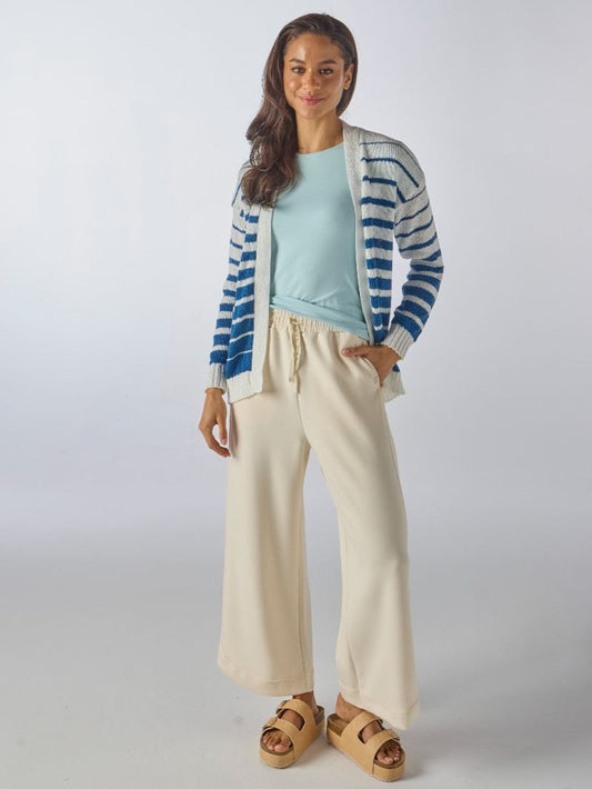 Simply Southern Cardigan blue stripe