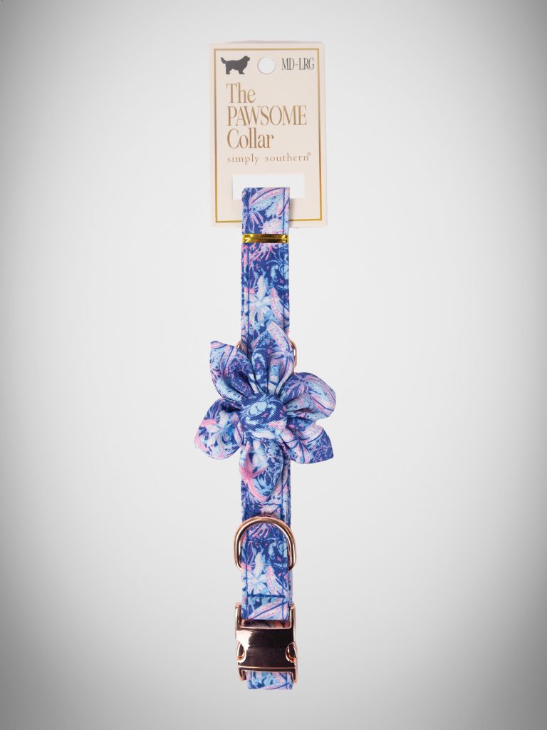 SIMPLY SOUTHERN LARGE DOG COLLAR  REEF