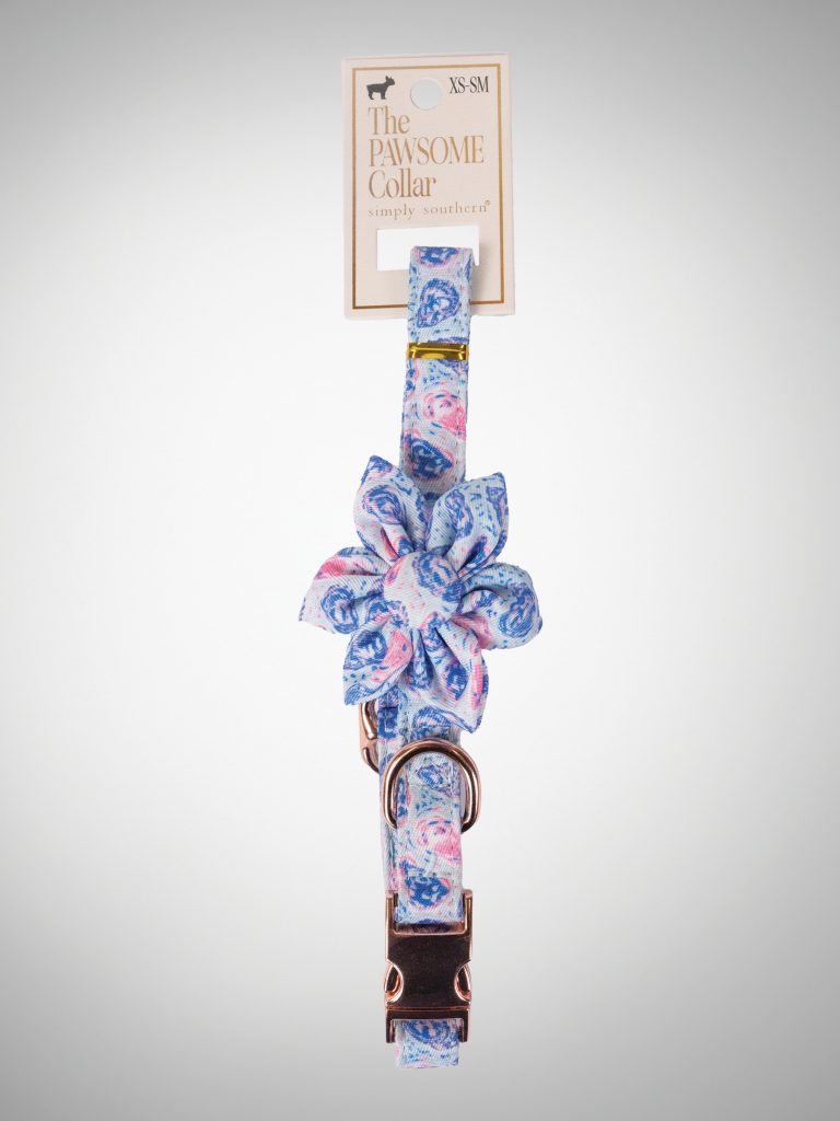 SIMPLY SOUTHERN DOG COLLAR SMALL OYSTER