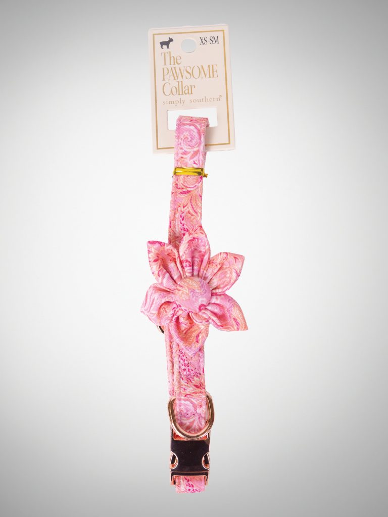 SIMPLY SOUTHERN SMALL DOG COLLAR PINK