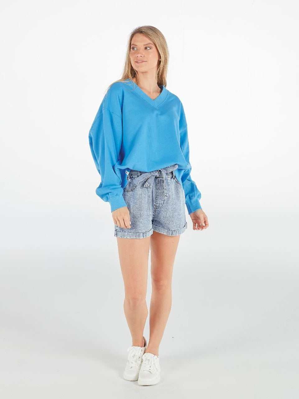 simply southern v neck blue