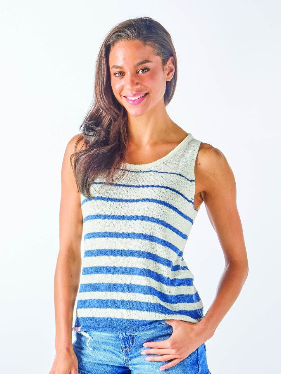 Simply Southern blue sweater tank