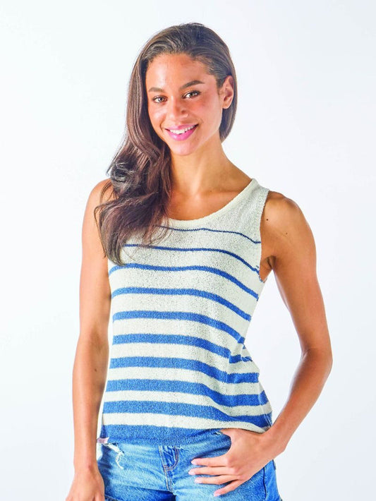 Simply Southern blue sweater tank