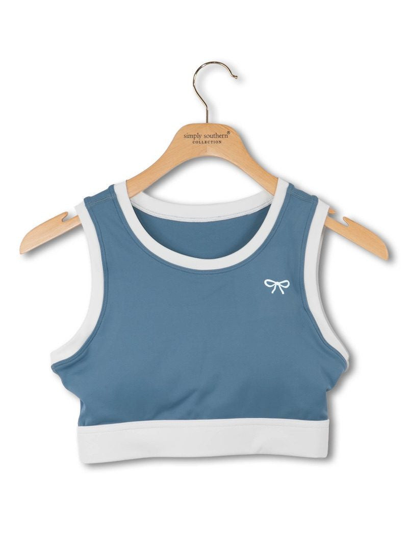 SS Blue Sports Top