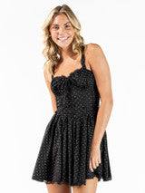 Simply Southern Black/White Polka Dot Dress
